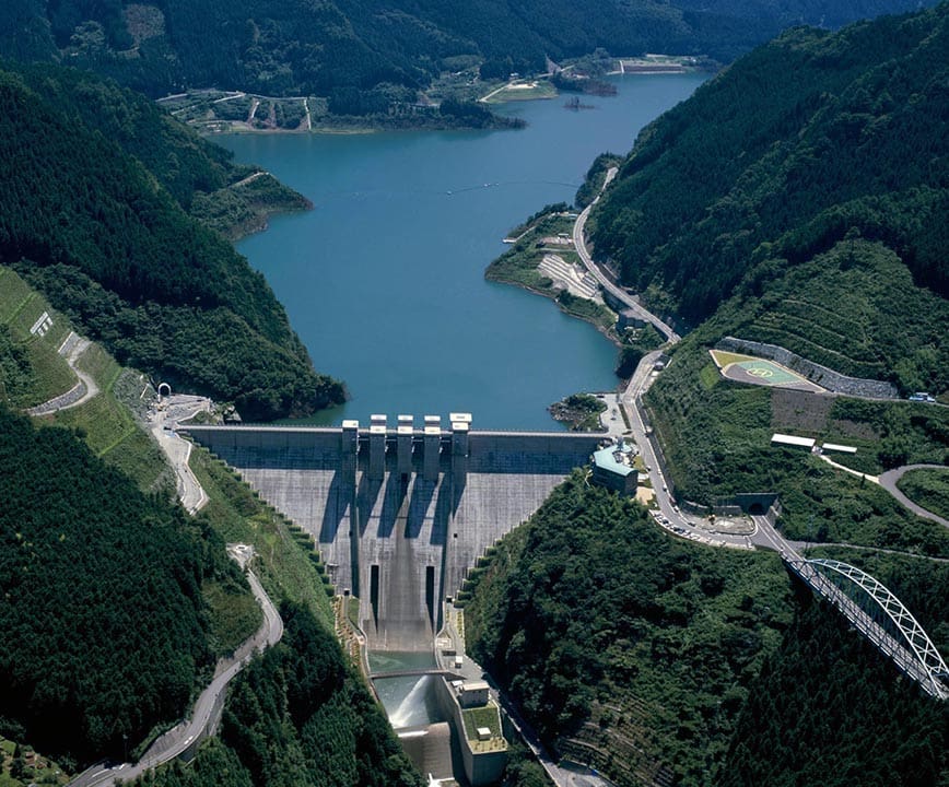 visual of a dam (Photo courtesy of Obayashi)