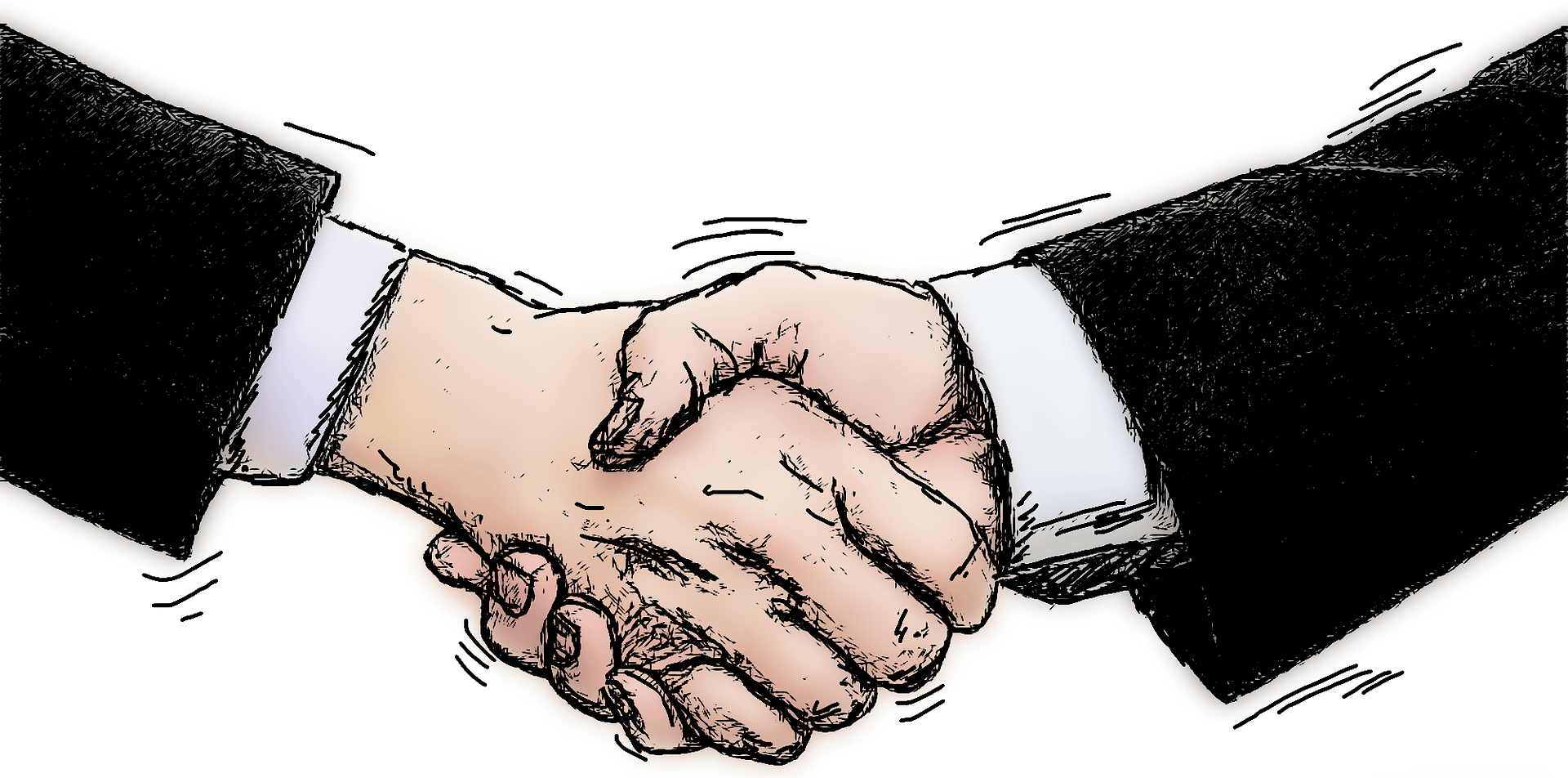 shaking hands negotiations